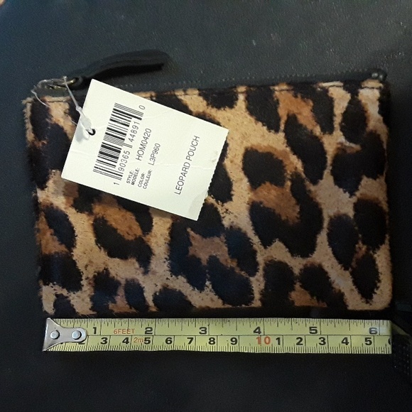 Lucky brand leather calf hair pouch - Picture 3 of 5